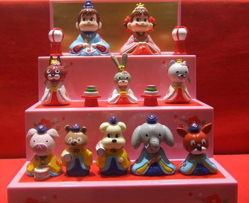 新品未開封ペコちゃん ペコポコ雛人形