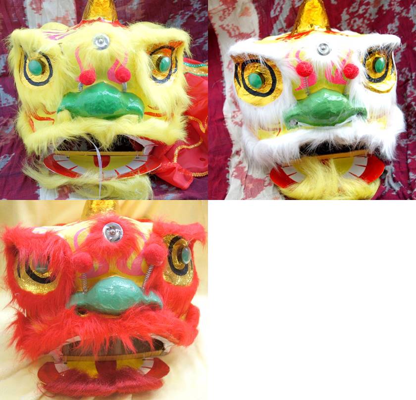 楽天市場】獅子舞 獅子頭 かぶり面（8号＝大人サイズ) : 天宝堂