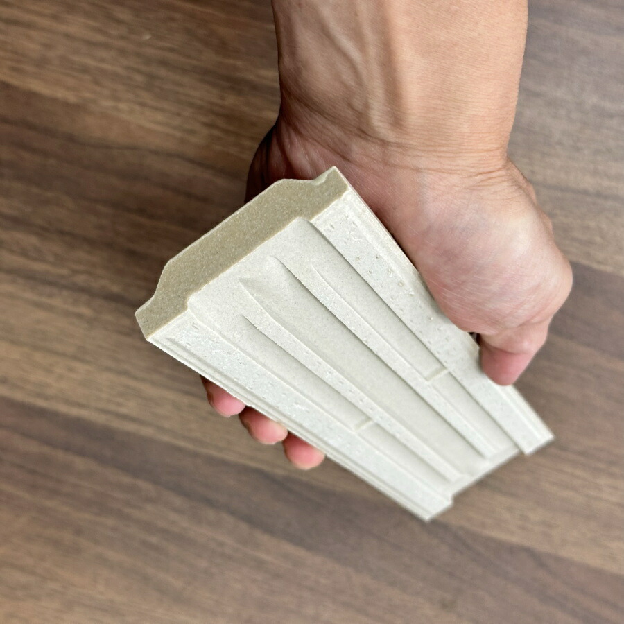 楽天市場】山型 リブ面 二丁 掛 平 磁器 セラミック タイル マット