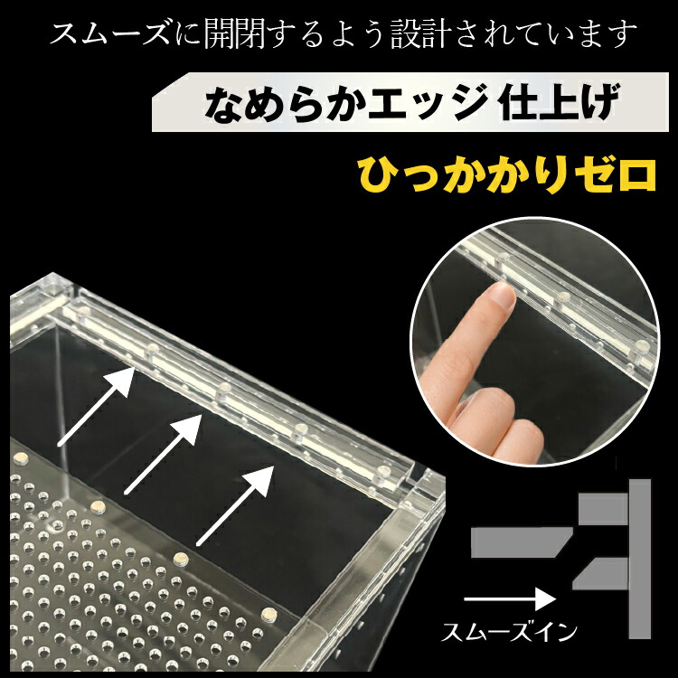 楽天市場】爬虫類ケージ アクリルケージ Sサイズ 20×30×15cm 透明