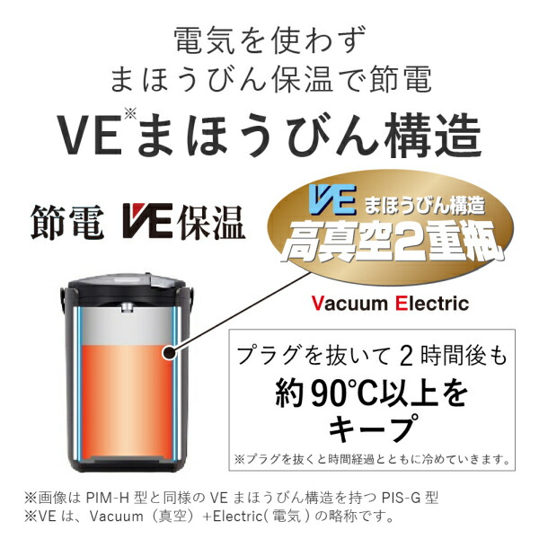 楽天市場】タイガー 電気ポット 2.2L 蒸気レス VE電気まほうびん