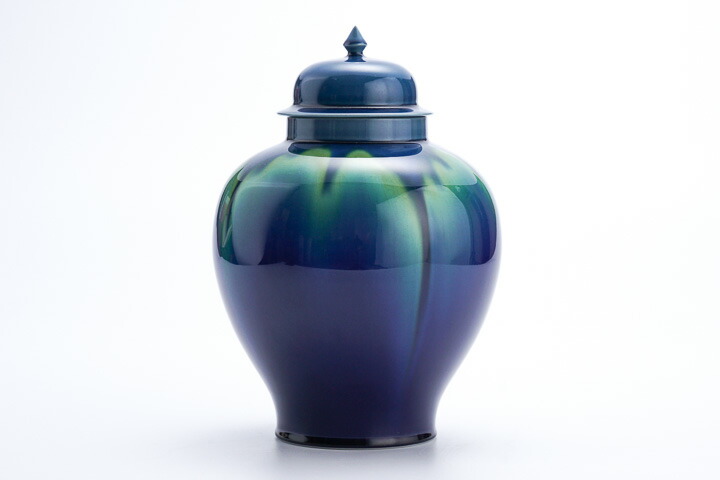 楽天市場】九谷焼 ＜限定品蔵出し＞飾壺 耀彩（桐箱付）/人間国宝 三代