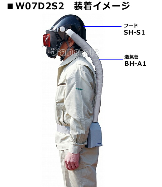 楽天市場】シゲマツ 重松 防じんマスク 電動ファン付隔離式防塵マスク