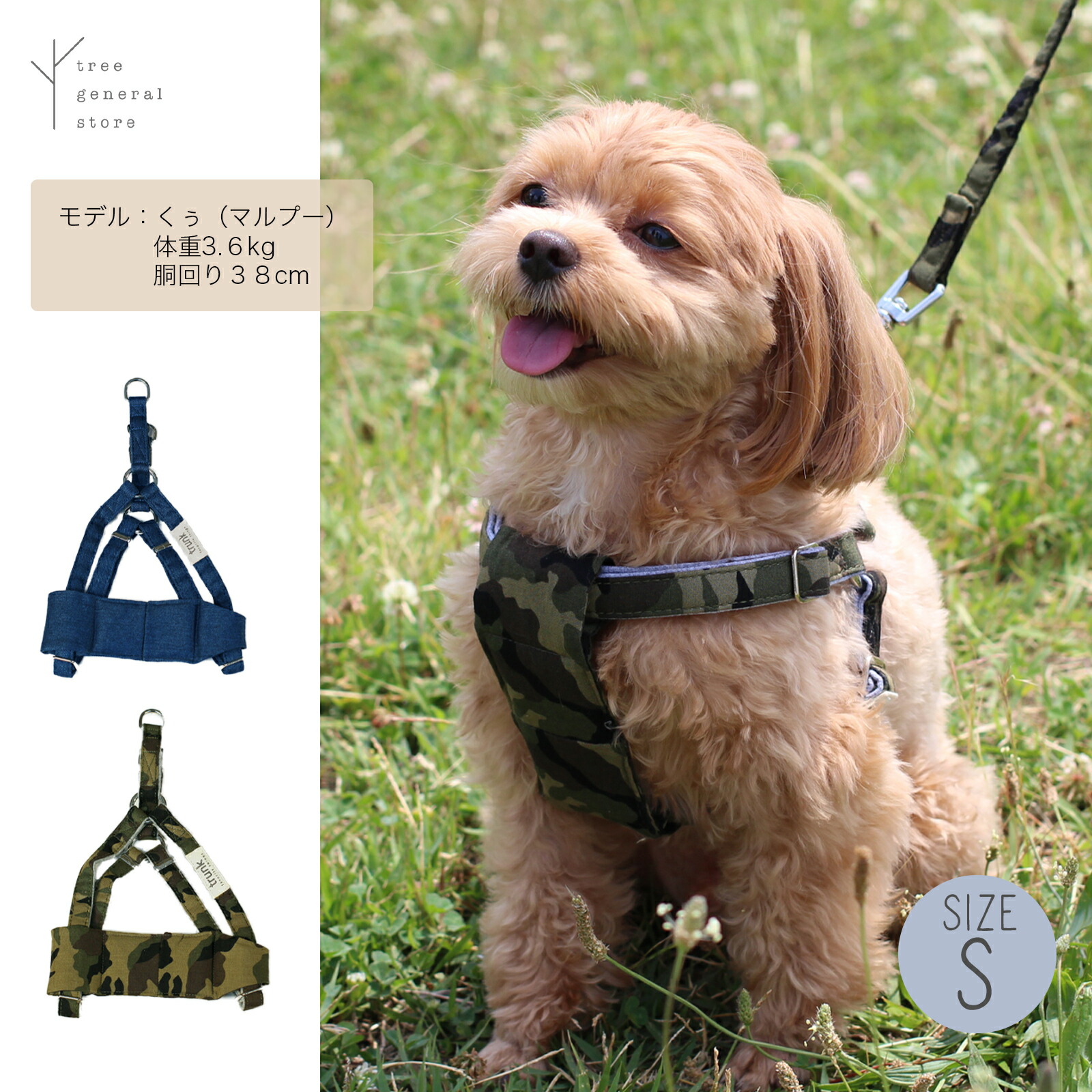 楽天市場】【クリックポスト送料無料】犬 ハーネス 胴輪 Sサイズ 小型