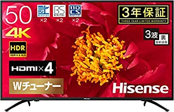 楽天市場】hisense 50v型 4k液晶テレビ 50a6gの通販