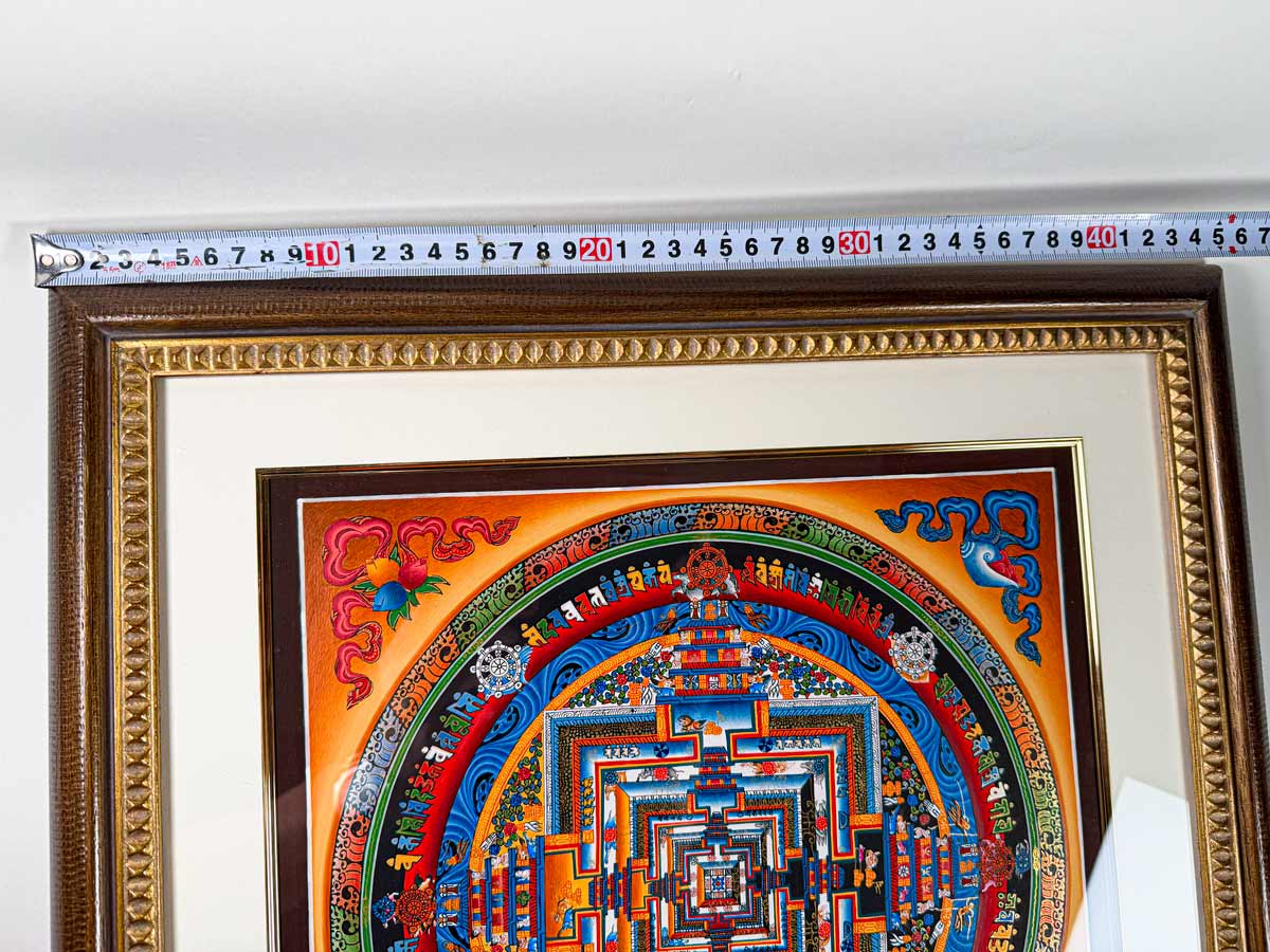 チベット密教 手描き曼荼羅（マンダラ）タンカ【新品・一点物】肉筆画