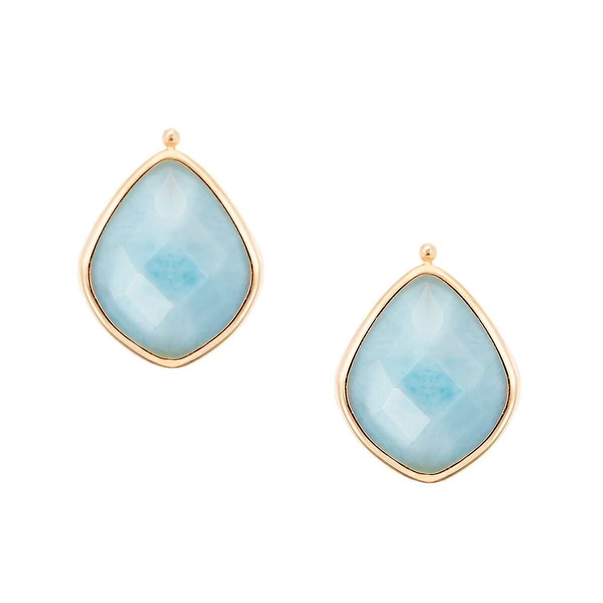 楽天市場】K10イエローゴールドラリマールピアス : ジュエリーツツミ