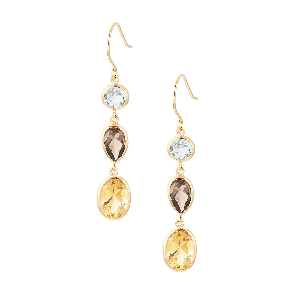 楽天市場】K10イエローゴールドマルチストーンピアス : ジュエリーツツミ