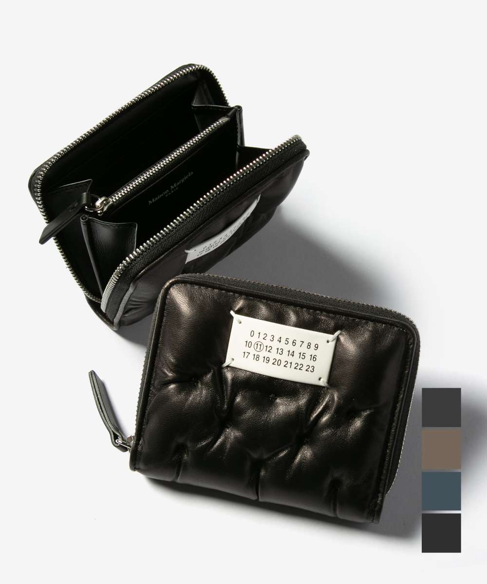 激レア✨ メゾンマルジェラ 三つ折り財布 グラムスラム ネイビー 紺色