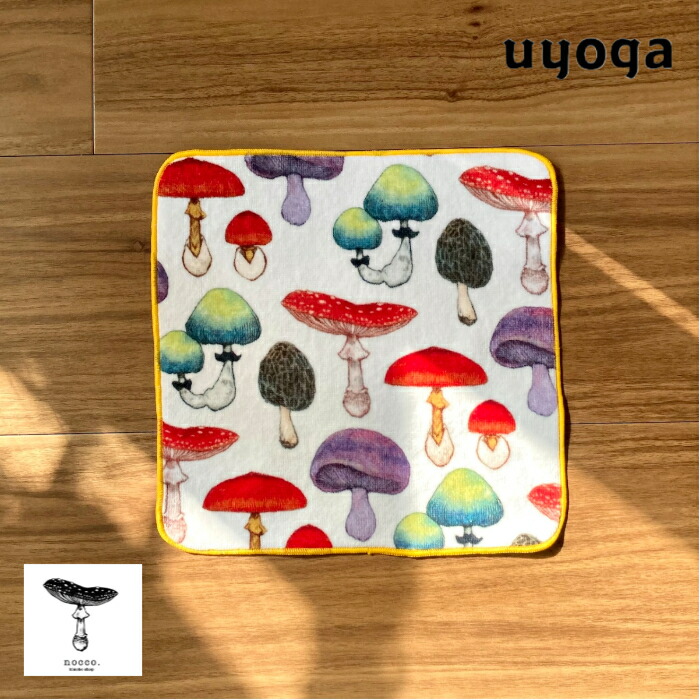 楽天市場】【nocco./ノッコ】きのこ柄 タオルハンカチ 6type