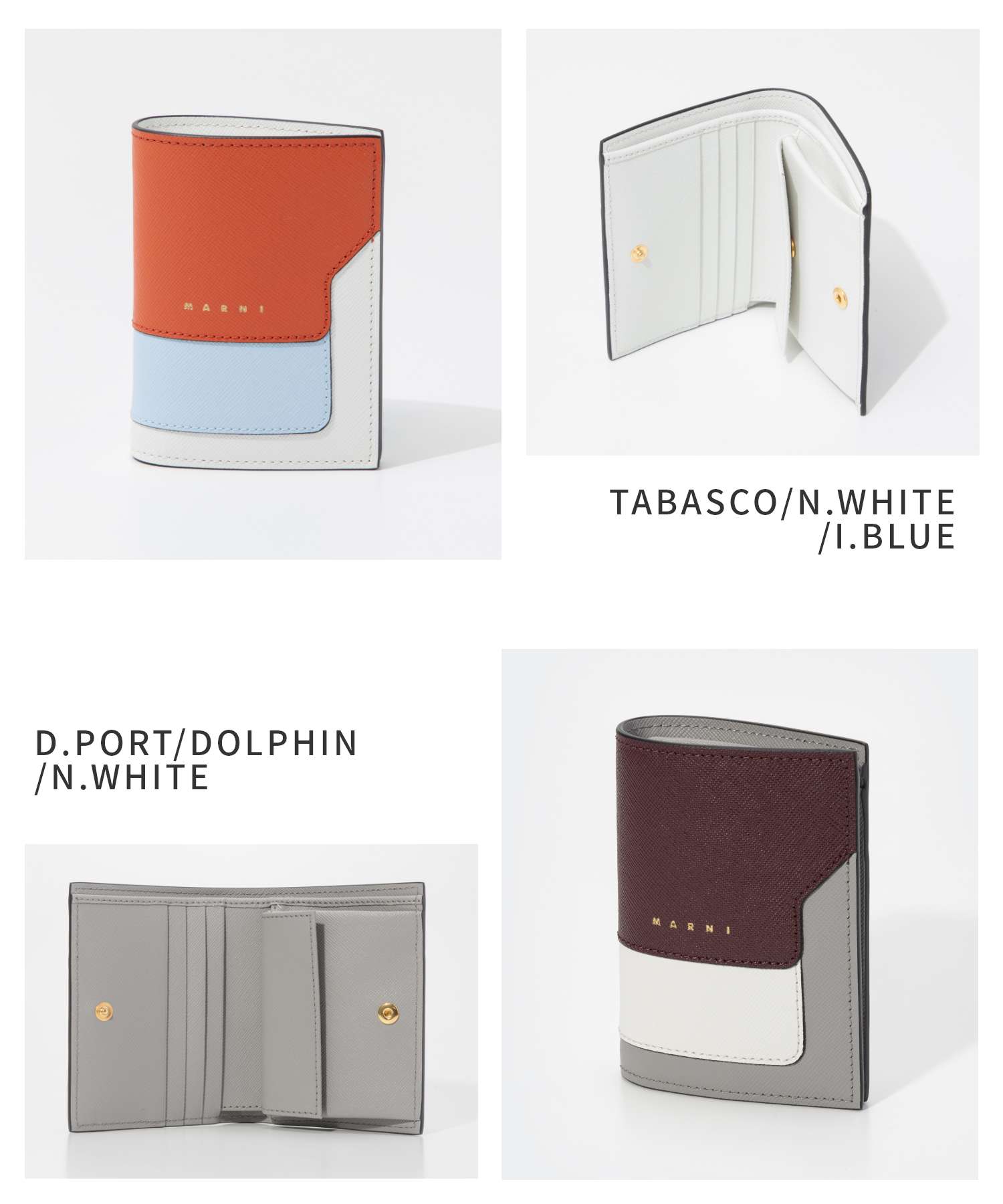 楽天市場】マルニ MARNI 二つ折り財布 PFMOQ14U13 LV520 レディース