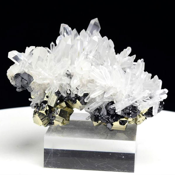 楽天市場】◇水晶共生◇ パイライト 黄鉄鉱 クラスター ミニサイズ【約