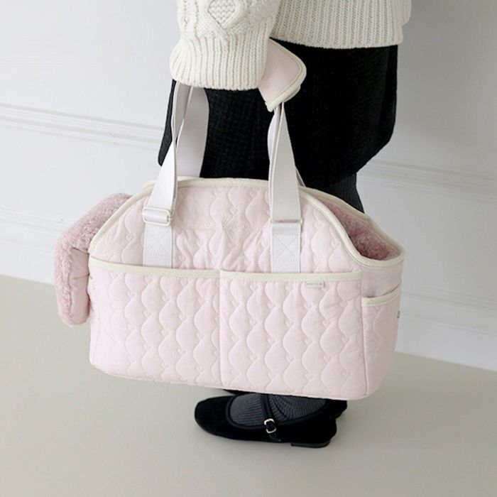 楽天市場】※予約販売【near by us】fluffy bongbong bag（powder pink