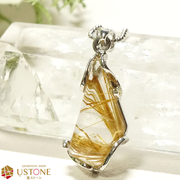 楽天市場】ルチルクォーツ ペンダントトップ AAA ネックレス