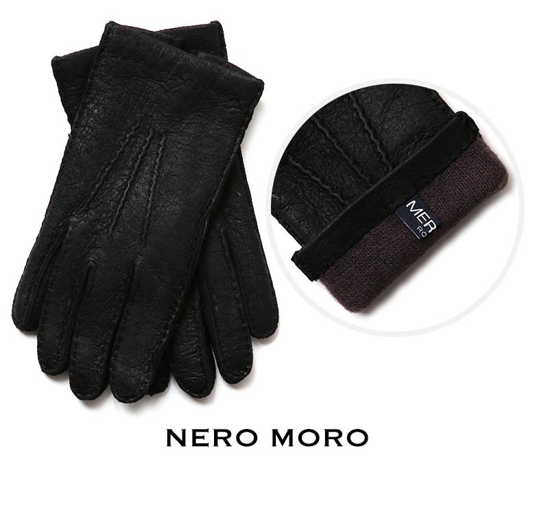 楽天市場】メローラ 手袋 グローブ レザー ペッカリー カシミヤ 100