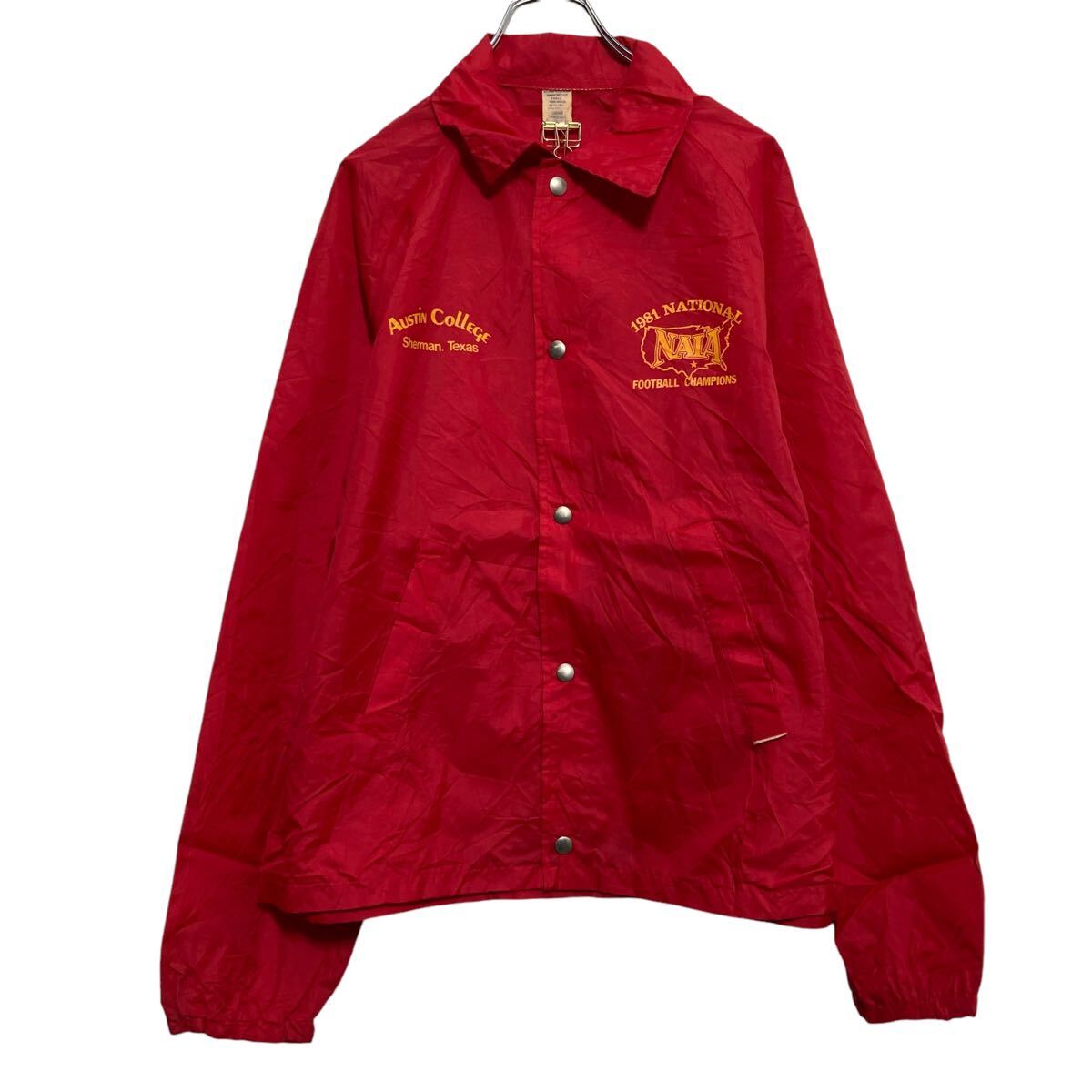 楽天市場】【中古】【古着】 ナイロン コーチ ジャケット L レッド