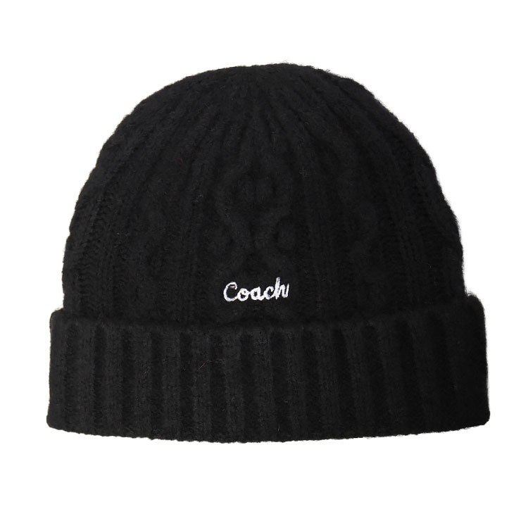 MARINA 新品 ショッパー付 COACH コーチ ニットキャップ COACH（コーチ