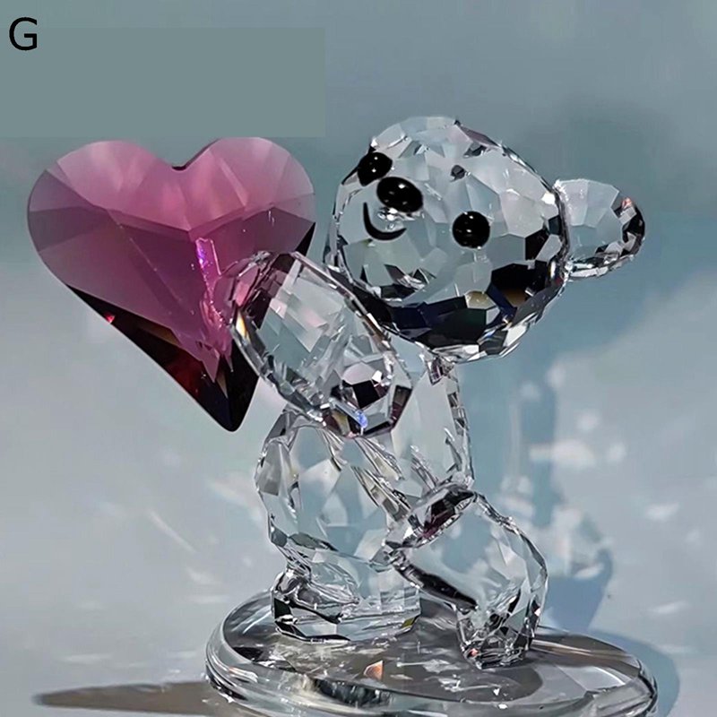 Daum France ドーム クリスタル フィギュリン クリスタル置物 熊置物