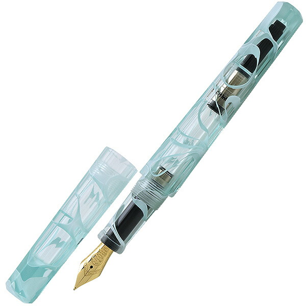 黒の万年筆 金ペン先 八角形キャップ 詳細ページ | 万年筆 ボールペン