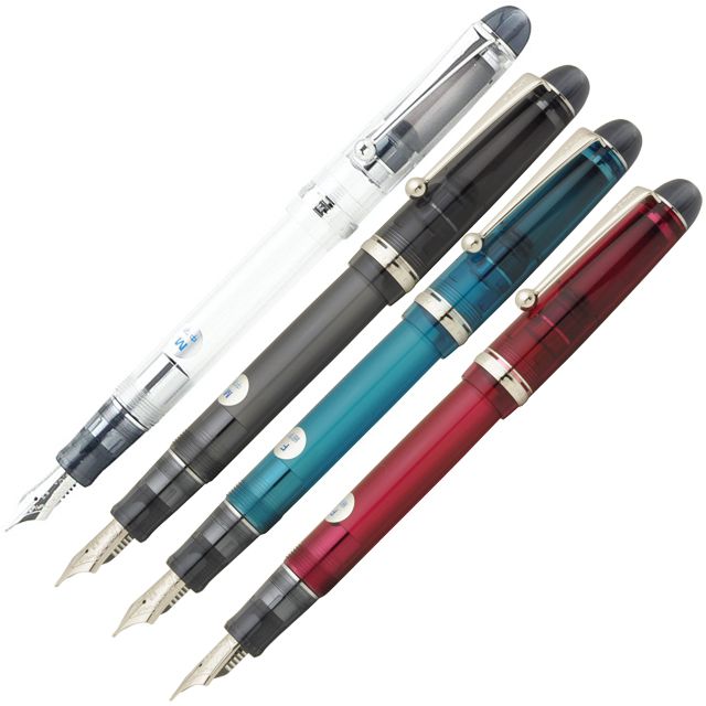 楽天市場】パイロット 万年筆 カスタム74 透明軸 FKKN-12SR 透明