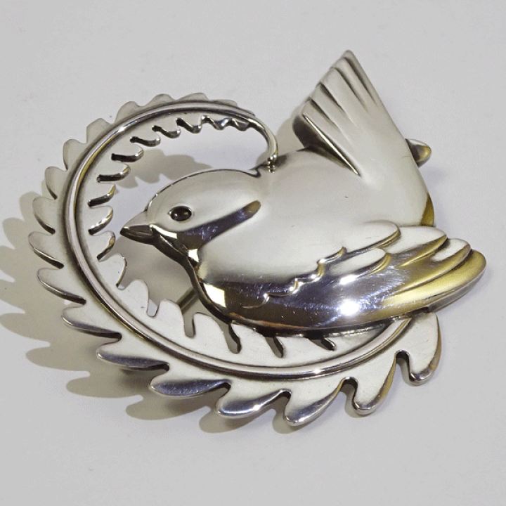 GEORG JENSEN 309 鳥 バード ブローチ O2410066