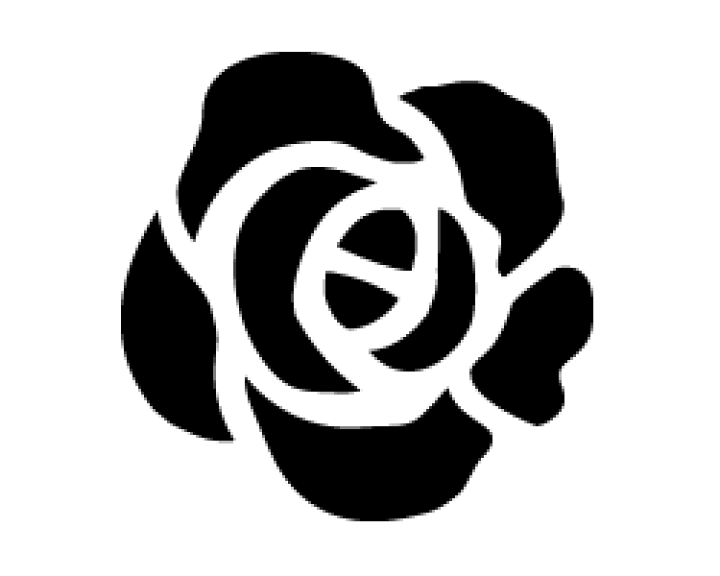 楽天市場】切り文字 【薔薇1】サイズ：LL(200×200mm)素材：ホログラム