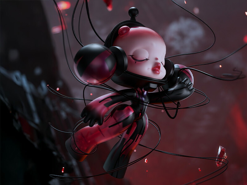 楽天市場】MEGA α SKULLPANDA 1000% Red Crystal : POP MART JAPAN