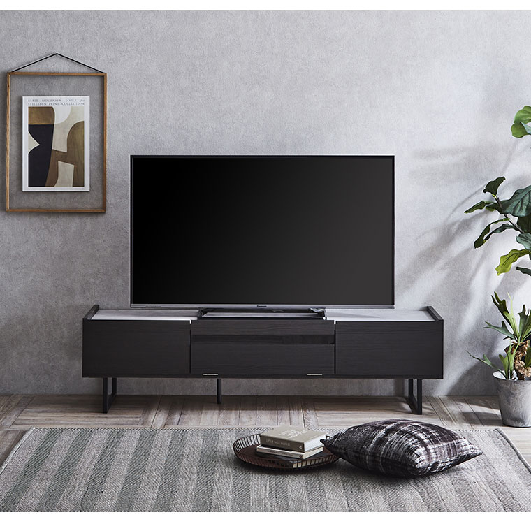 楽天市場】テレビ台 幅150 モダン シンプル スタイリッシュ セラミック