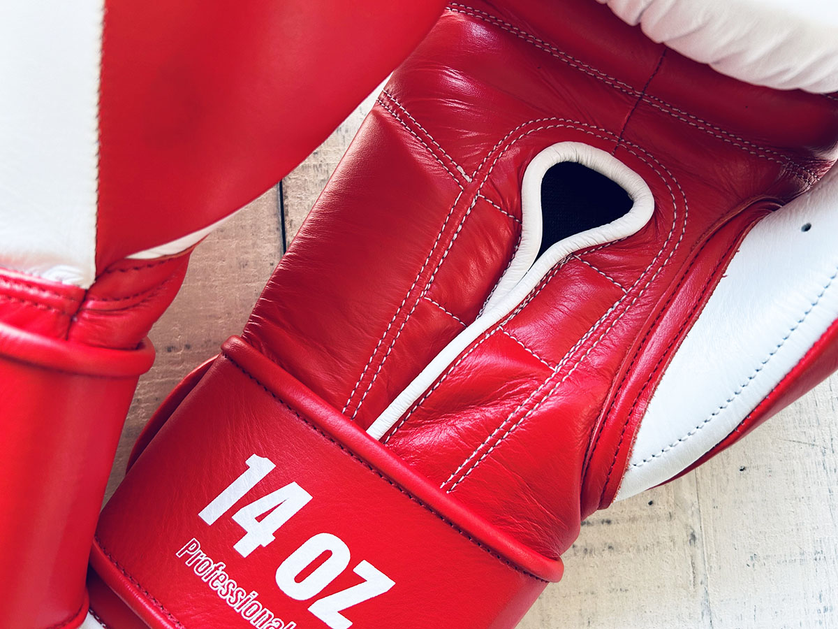 楽天市場】PRIZE RING “Professional SS” ボクシンググローブ 白/赤