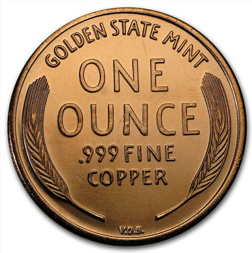 楽天市場】銅 純銅コイン 「リンカーンの胸像」1オンス 純銅 銅貨 品位