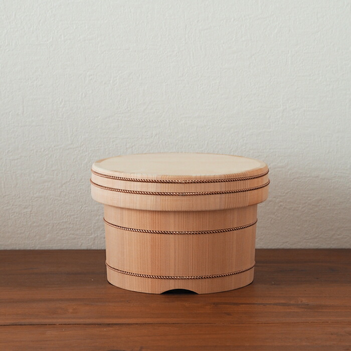 楽天市場】山一 自在のお櫃 / 木曾さわら おひつ 2合 木のお櫃 銅箍 た