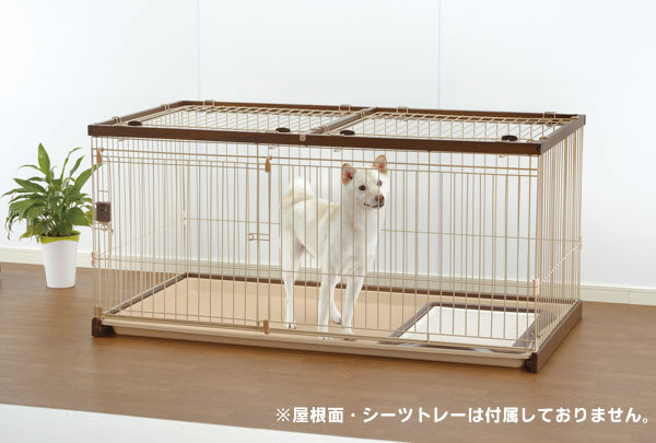 楽天市場】リッチェル 木製お掃除簡単ペットサークル 150-80 ダーク