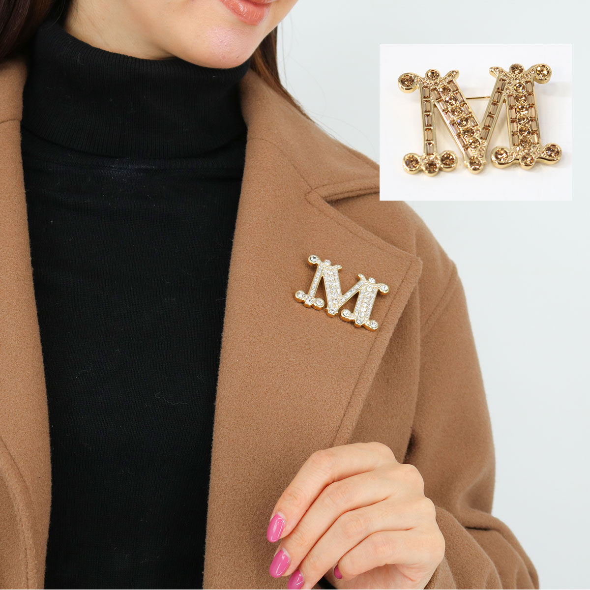 楽天市場】□MAX MARA マックスマーラ BATH2 バス2 ブローチ