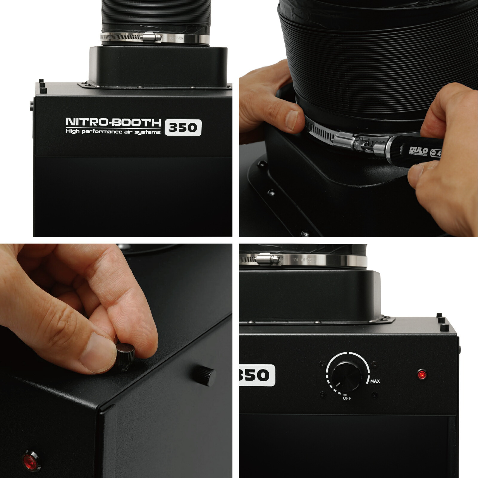 NITRO-BOOTH 350 高性能エアシステム 塗装ブース PROFIX NITRO-BOOTH