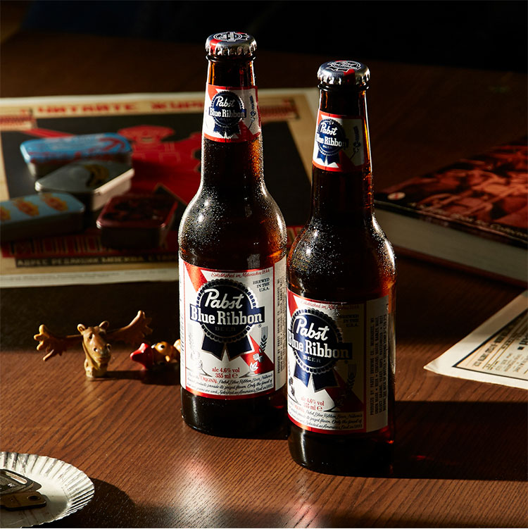 楽天市場】パブストブルーリボン 瓶2本セット 355ml ギフト ビール