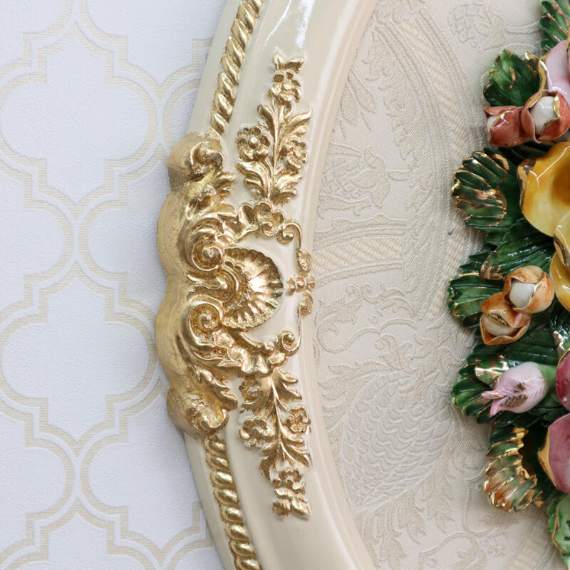 大倉陶園 アートフレーム 陶額 バラの精 陶器 壁掛け 壁飾り 希少