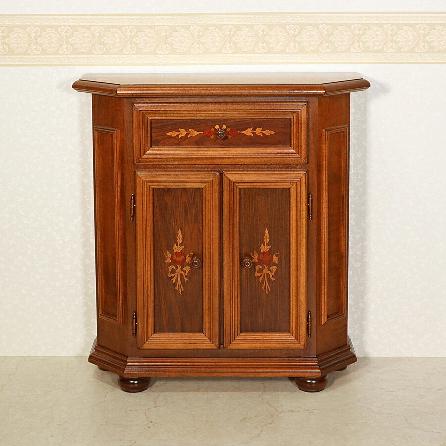 英国アンティーク木製カップボード/サイドボード/キャビネットチェスト