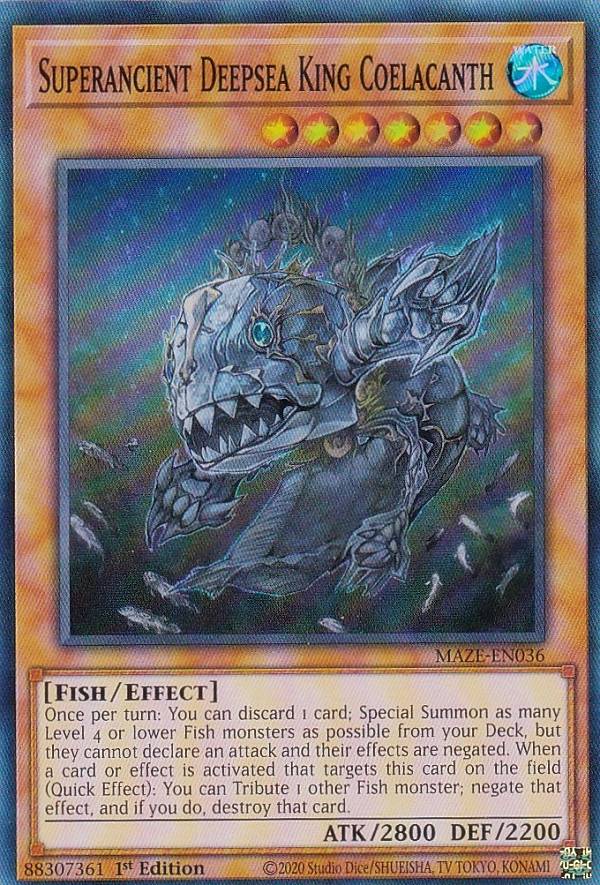 遊戯王 超古深海王シーラカンス 英語版 レリーフ アンリミテッド