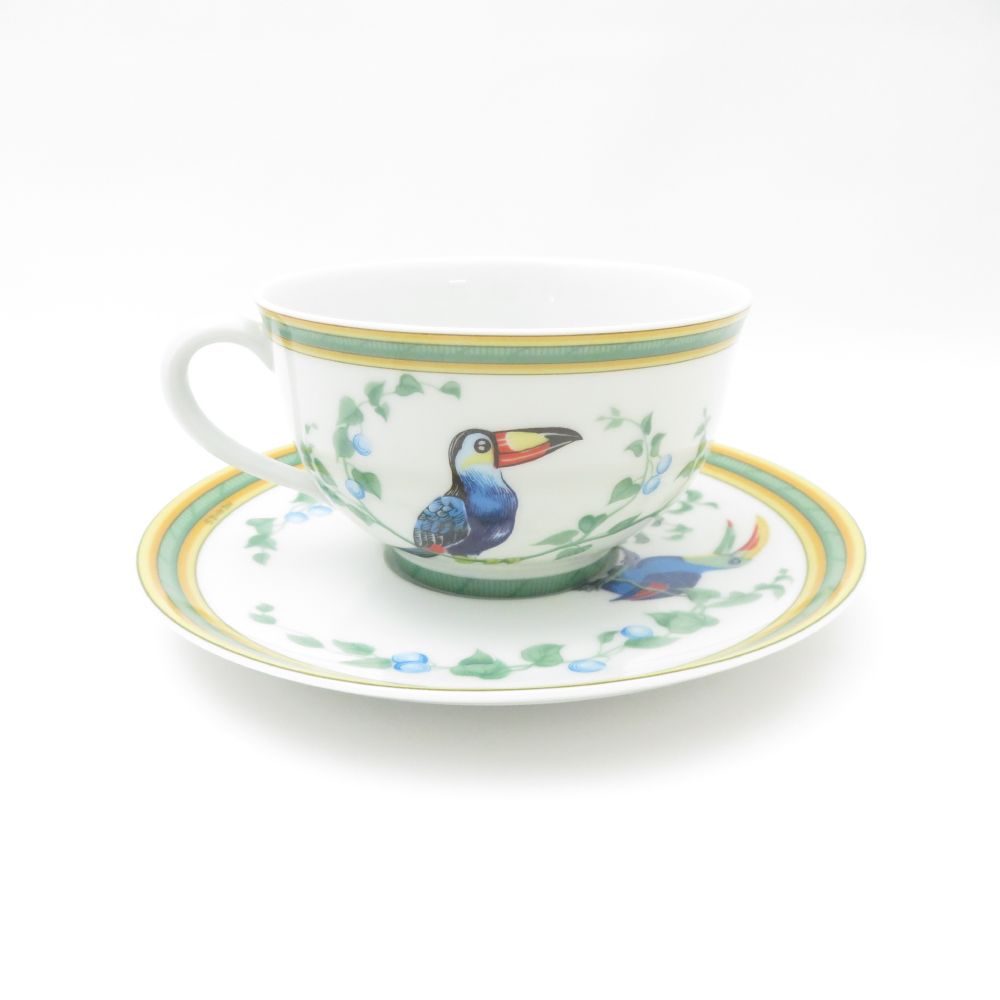 HERMES エルメス トゥカン Toucans カップ＆ソーサー 2客 専用箱入 検