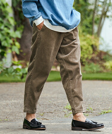 楽天市場】【CAMBIO(カンビオ)】8Wコーデュロイワイドテーパードパンツ
