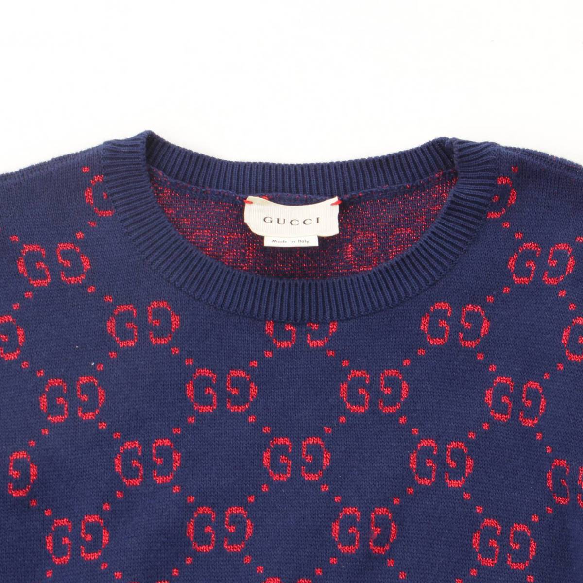 楽天市場】【グッチ】Gucci キッズ GG柄 ラメ ニット セーター