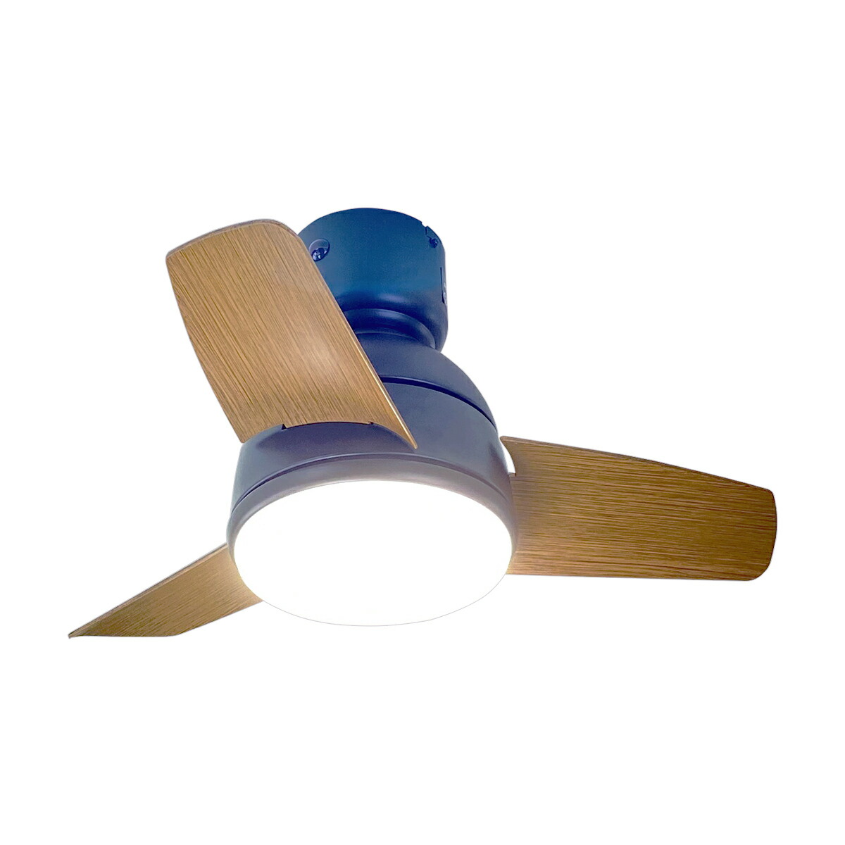 楽天市場】静音DCモーター・シーリングファンライト 小型3枚羽根 黒