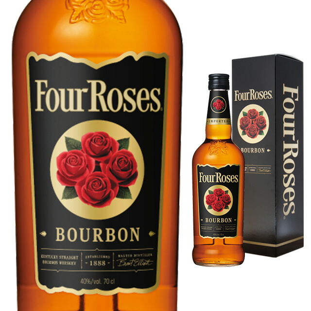 楽天市場】[箱入]フォアローゼス ブラック 40度 700ml【 ウィスキー