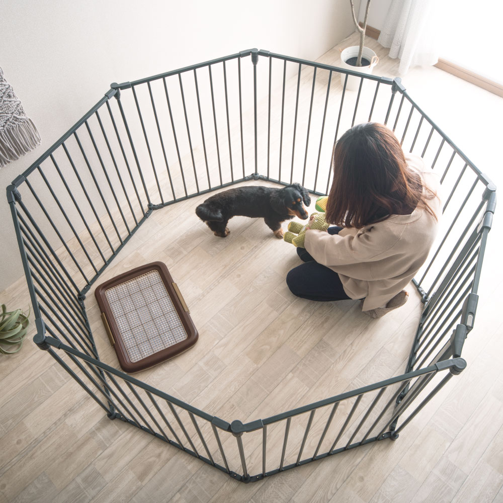 楽天市場】ペット用サークル ドア付 本体8枚セット ペットサークル