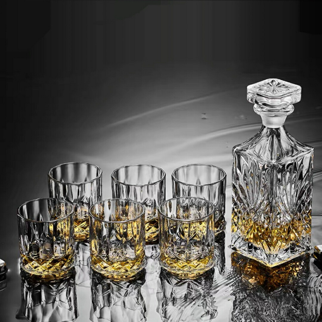 未使用品】BOHEMIA Crystal デキャンタとグラスセット 未使用品