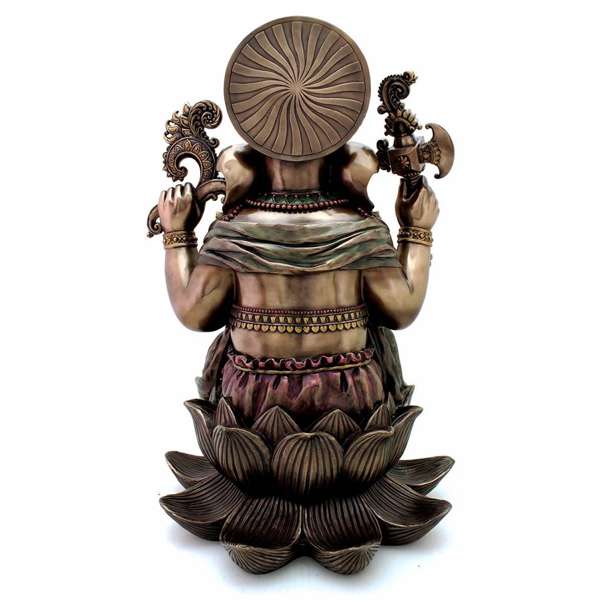 ガネーシャ像 風水置物 ブロンズ 真鍮 ☆アンティーク 守り神