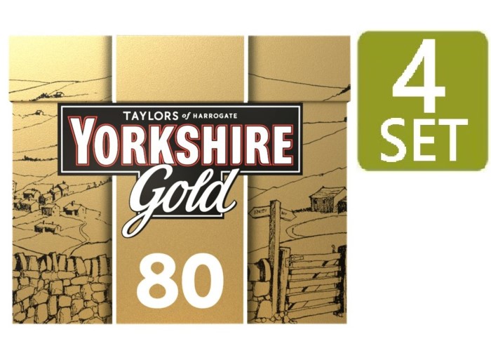楽天市場】[80袋入り 4箱セット] TAYLORS of Harrogate YORKSHIRE gold