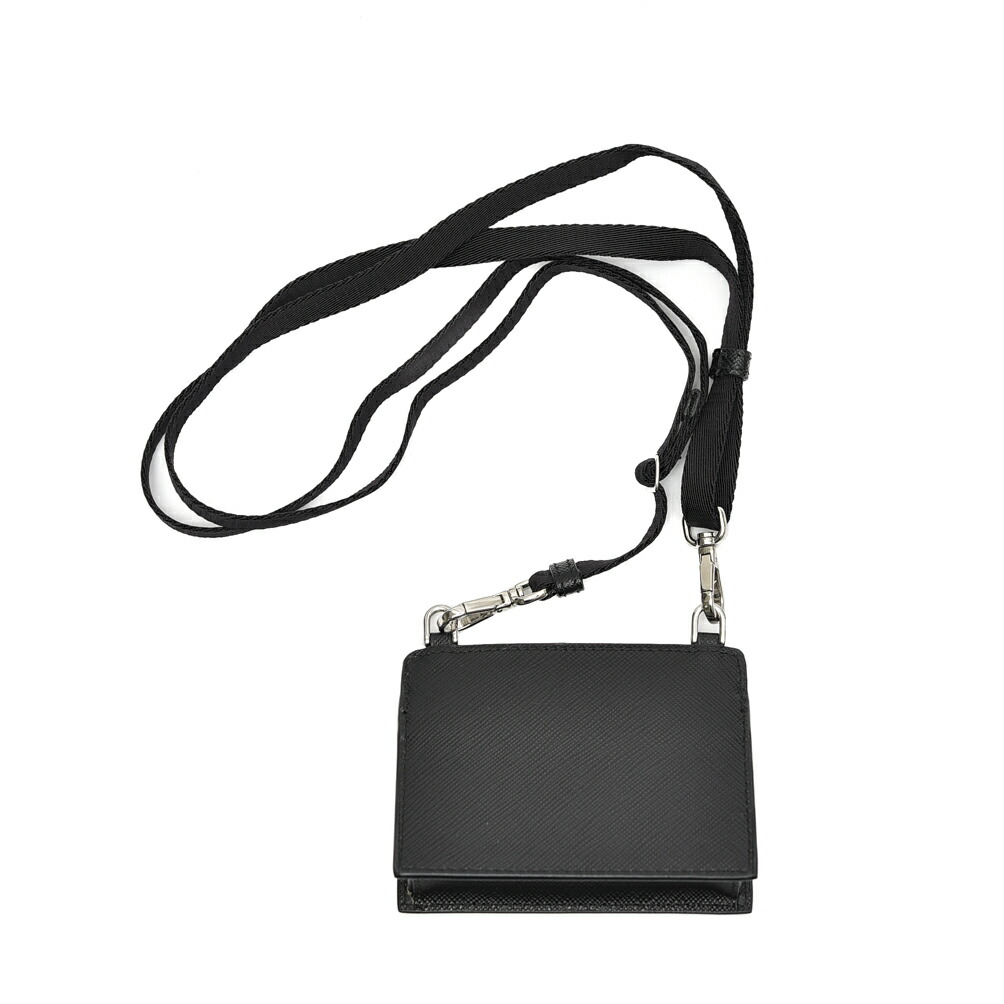 楽天市場】プラダ PRADA サフィアーノレザー カードケース ネック