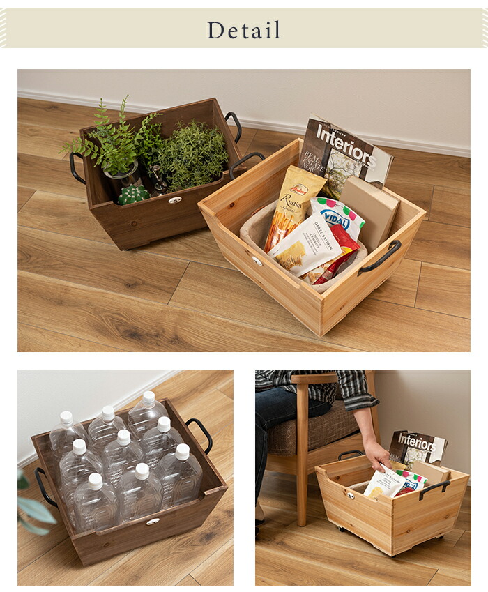 楽天市場】【値下げ】収納ボックス キャスター付き 幅47 奥行35 高さ27