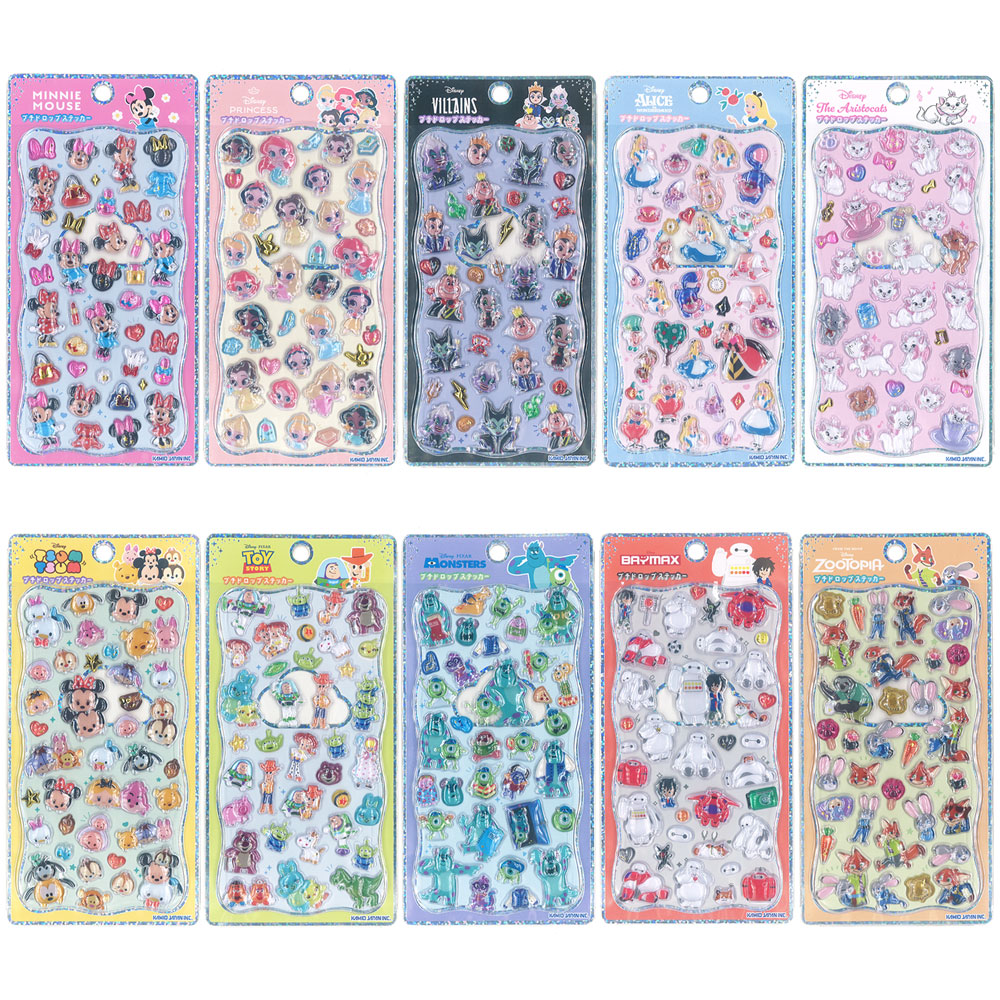 楽天市場】ディズニーキャラクター プチドロップステッカー☆ : 雑貨天国